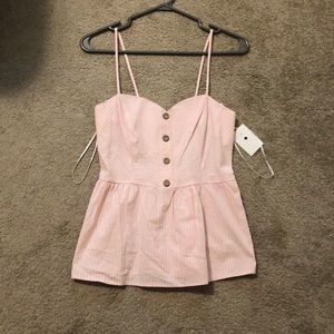 Potter’s Pot Striped Peplum Tank - Never worn!